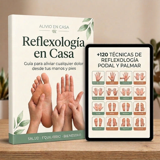 Reflexología en Casa · Guía para aliviar cualquier dolor desde tus manos y pies